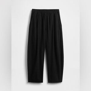 Gap mid rise linen blend easy barrel pants